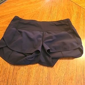 Size 2 Lululemon black shorts